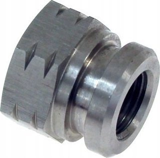 Lidhës çeliku TurboWorks S.S HOSE END, M10x1.0, kokë gjashtëkëndore 17mm, argjendtë