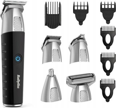 Trimmer multifunksional Babyliss MT812E, 11 në 1, bateri litium, i zi dhe argjendtë