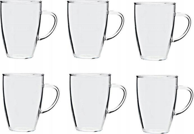Set gotash Agata, 6 copa, 0.25L, transparent