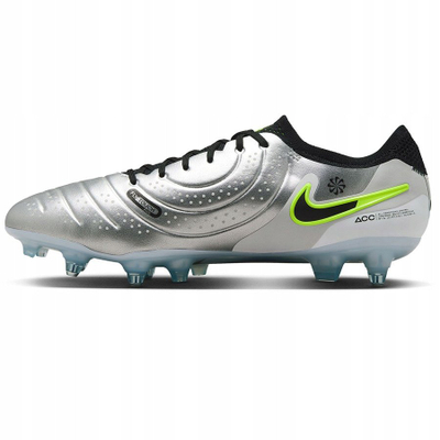 Këpucë futbolli Nike Tiempo Legend 10 Elite SG Pro AC, për terren të butë, për meshkuj, argjendi
