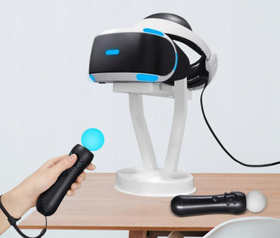 Стојалка за виртуелна реалност JYS JYS OC002, за Oculus Quest 2 и PlayStation VR2, пластична, црна