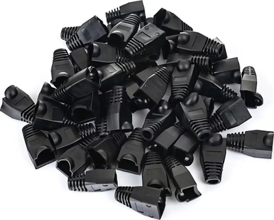 Kapak gome për RJ45 CC-RJ45_1BLK, set 50 copë, gjer 6 mm, i zi