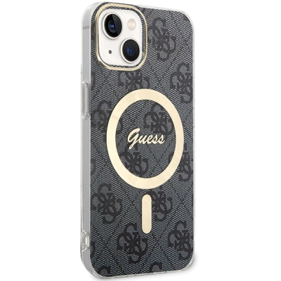 Kapak telefoni Guess GUHMP15MH4STK, për iPhone 15 Plus 14 Plus 6.7", i zi