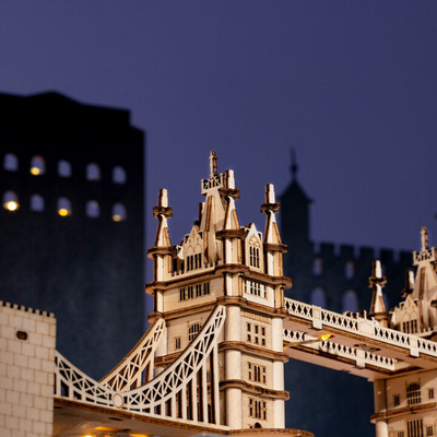 Set ndërtimi RoboTime - Tower Bridge, prej druri