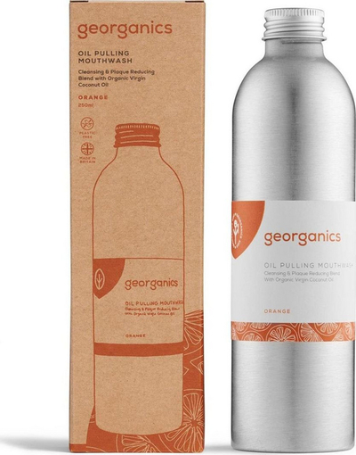 Shpërlarës i gojës Georganics Mouthwash Oil, portokall, 275 ml