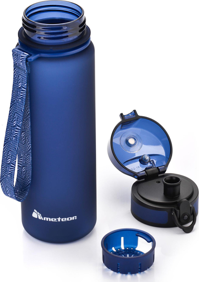 Shishe uji Meteor, 1000 ml, tritan BPA free, me sitë për fruta, transparente