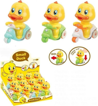 Lodër shtytëse Trifox Push Duck Rolling, 13cm, përzierje ngjyrash