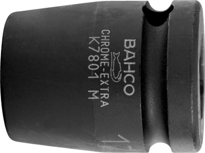 Çelës goditës Bahco 1/2", 24mm, çelik aliazh, i zi