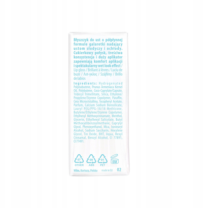 Lip gloss Constance Carroll Lovely Bisou Jelly Cooling, No. 2, 3.5g, rozë natyrale