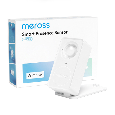 Sensor pranisë i mençur Meross MS600, Matter, për shtëpi të zgjuar, i bardhë