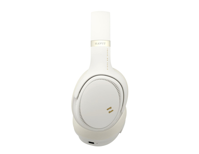 Kufje Bluetooth Havit H630BT Pro, over ear, me ANC, të verdha