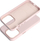 Kollf iPhone 15 Pro Leather Mag Cover, lëkurë eko, MagSafe, rozë