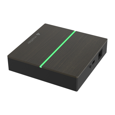 Gateway smart Avatto GW60 Matter, ZigBee Thread LAN, me kabllo, ngjyrë dru e errët