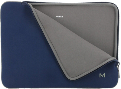 Çantë laptopi Mobilis 049022, 16", neopren, gri blu e errët