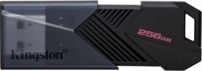 USB Kingston DataTraveler Exodia Onyx - 256GB, e zezë