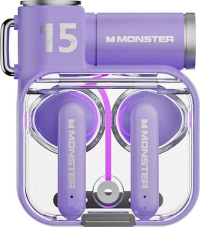 Kufje pa tela Monster XKT15 TWS, Bluetooth 5.3, RGB, lejla