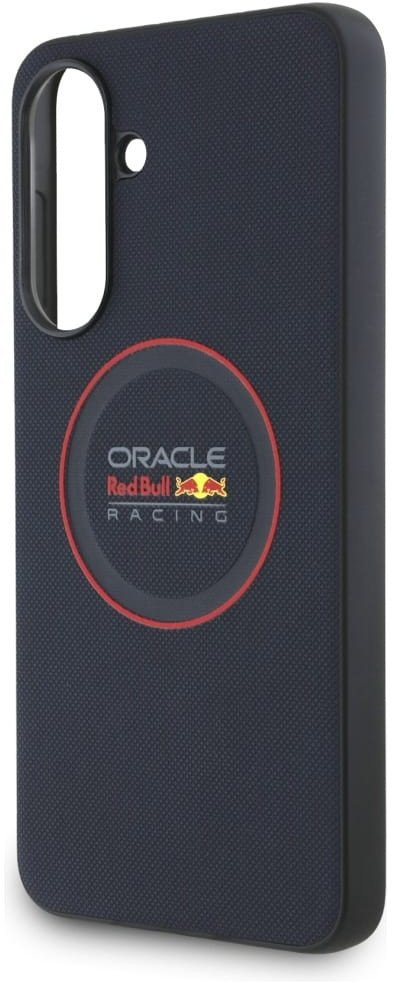 Kapak telefoni Red Bull për Samsung Galaxy A56, meshed me unazë magnetike, blu navy me të kuqe