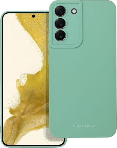 Mbrojtëse telefoni Futera Roar Luna për Samsung Galaxy A55 5G, silikoni, jeshile