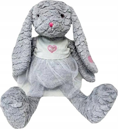 Lepurush lodër Tulilo Mascot Bunny Rózia, 32 cm, gri