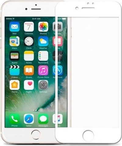 Xемија за заштита Mocolo TG+ 3D за iPhone 6 6S Plus, 9H, со бела рамка