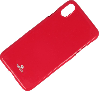 Kover telefoni Mercury Jelly për iPhone Xs Max, gome TPU e butë, rozë e fortë
