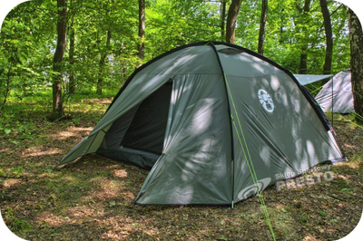 Çadër kampingu Coleman Rock Springs 4, për 4 persona, 2 veranda, jeshile