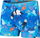 Rroba banje çunash Speedo Infant Learn to Swim Aquashorts, prerje të shkurtëra, print nën ujë, blu me të bardhë