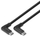Kabllo USB LINDY 3.2 Type C, 0.5m, me 2 konektorë 90°, e zezë