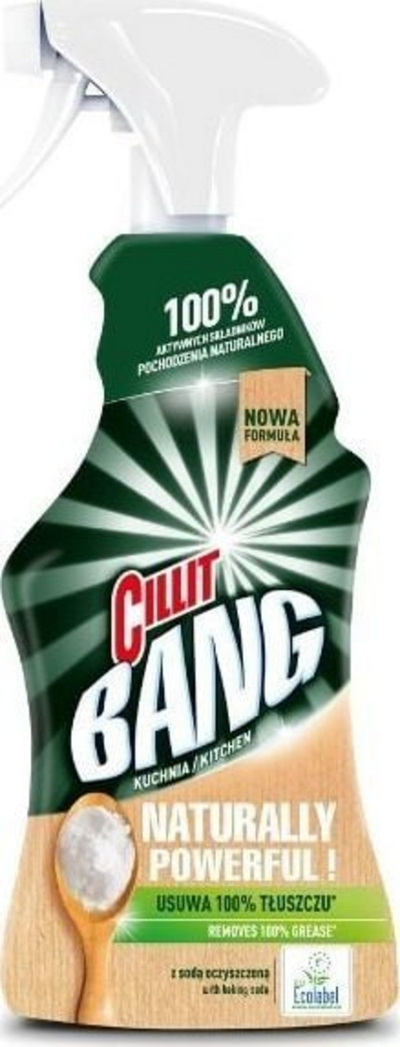 Средство за чистење кујна Cillit Bang Natural, 750 ml, мирис на еукалипт и бор