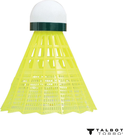 Topa badminton Talbot Tech 450 Slow, set 6 copë, të bardhë