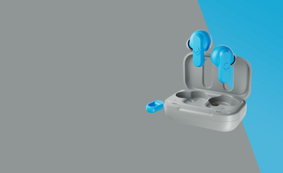 Dëgjuese Skullcandy Dime, Wireless, të kaltërta / të hirta