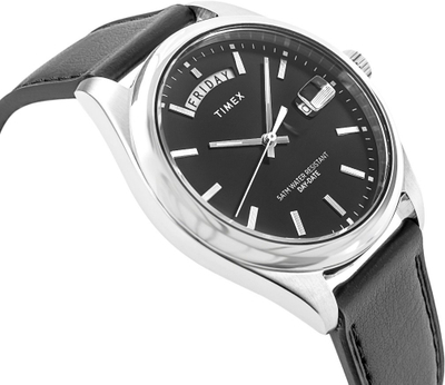 Ora burrash Timex Legacy TW2W57400, 41mm, me rrip lëkure, e zezë