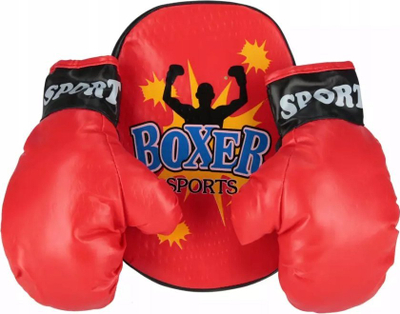 Set boksi për fëmijë Zest Boxer Sports, doreza me tapet trajnimi, i kuq