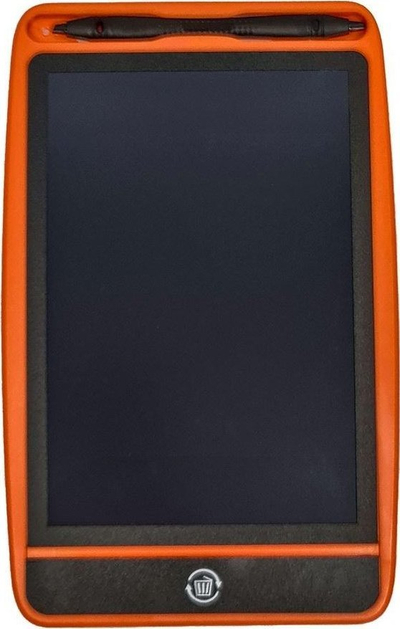 Tablet shkrimi LCD MCD, ekran bardhë e zi, me stilolaps, portokalli