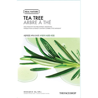 Maskë për fytyrë The Face Shop Real Nature Face Mask With Tea Tree Extract
