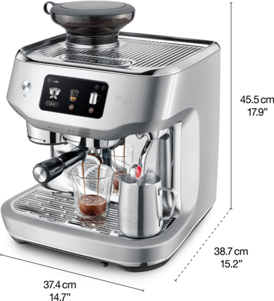 Makina espresso Sage SES995BSS Oracle Dual Boiler, automatike, çelik inox i furçum