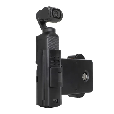 Mbajtëse telefoni Sunnylife për DJI Osmo Pocket 3, me kuti aksesorësh, port 1/4", e zezë portokalli