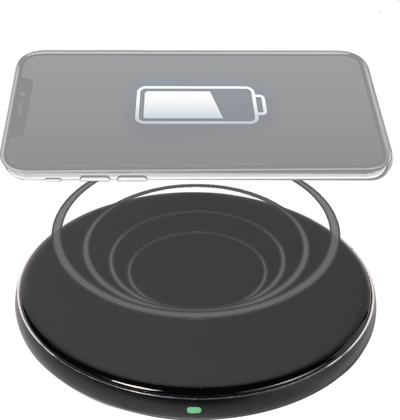 Karikues Wireless QI Super Fast 15W, me LED, i zi