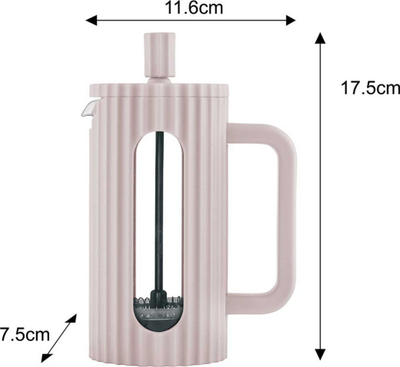 French press Klausberg KB7744, 0.35L, xham, rozë e çelët