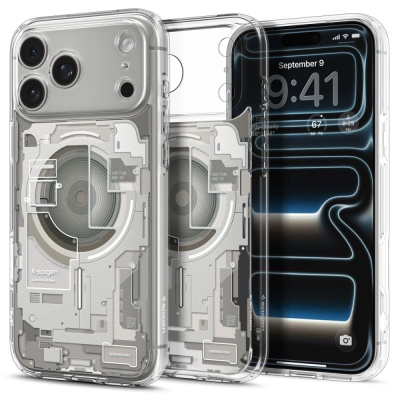 Mbrojtëse telefoni Spigen Ultra Hybrid MagFit, për iPhone, transparente