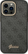 Mbulesë telefoni Guess për iPhone 14 Pro Max, PC TPU, kornizë metalike kamere, e zezë