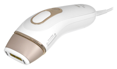 Depilator IPL Braun Silk-expert Pro 5 PL5052, sensor SkinPro 2.0, filtër UV, i bardhë ari