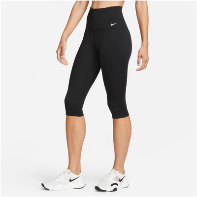 Спортски хеланки Nike One, висок струк, Dri-FIT, црни