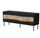 Komodë TV Cama INSERTO 3D FELLINI, 143.5 cm, me LED, e zezë