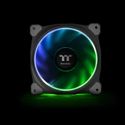 Ventilatorë PC Thermaltake Riing Plus 12, set 3x120mm, RGB LED, me hab