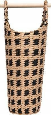 Mbajtëse letrash higjenike Homemaison Natural Black, 49.5 x 36.5 x 24.5 cm, natyrale e zezë