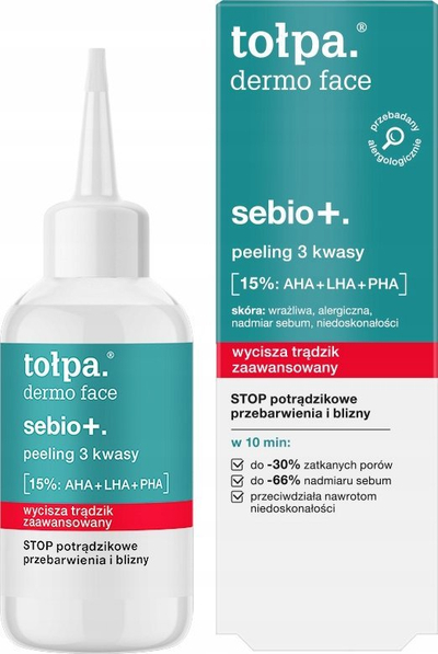 Peeling fytyre Tołpa Sebio+ Peel 3 Acids, 50ml