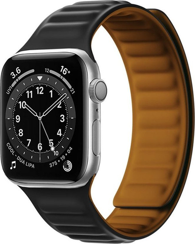 Rrip ore Hurtel Magnetic Strap për Apple Watch 7 41mm, me mbyllje me magnet, i zi