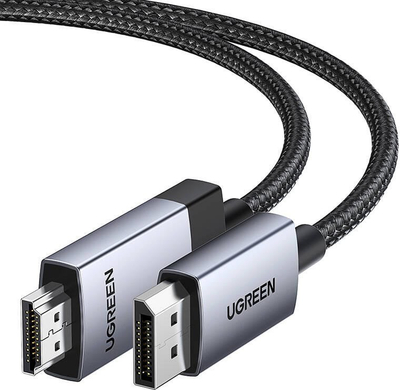 Kabllo Ugreen DP119 25491 DisplayPort me HDMI, 4K 60Hz, 3m, gri