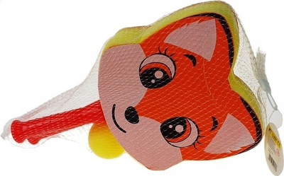 Set raketash shkumë Nicola Toys Fox me top, për kalamaj, shumëngjyrësh
